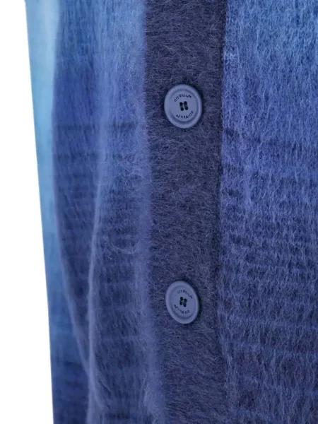 Cardigan Off-white cu decolteu în V alb