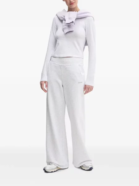 Lung tricou Dkny cu imagine gri