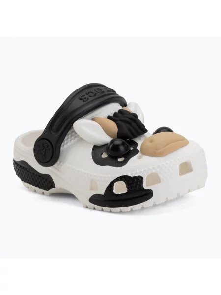 Gyerek papucsok Crocs Classic I Am Cow Glow. Méret: EU fehér