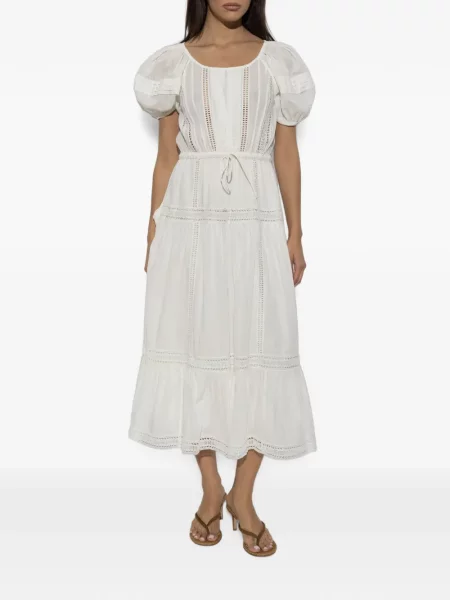 Rochie midi Ulla Johnson din dantelă alb