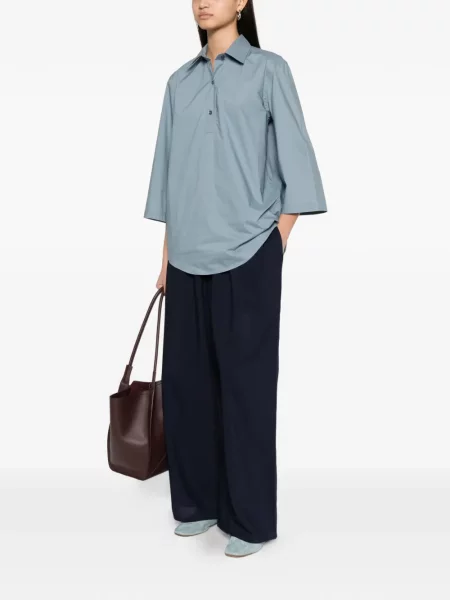 Pantaloni palazzo Sofie D'hoore albastru