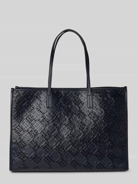Torba tote z wytłoczonym wzorem z monogramem Tommy Hilfiger