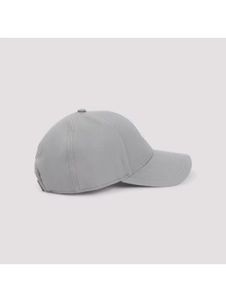Czapka z daszkiem Moncler szara