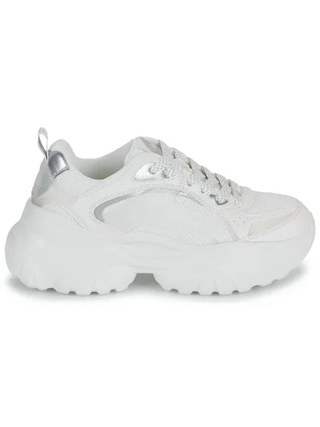 Pantofi Buffalo plasă alb
