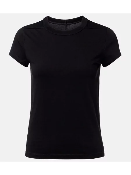 Decupat tricou Rick Owens din jerseu negru