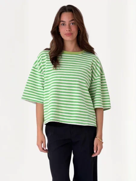 TEESHOPPEN Top Zoe deschis verde