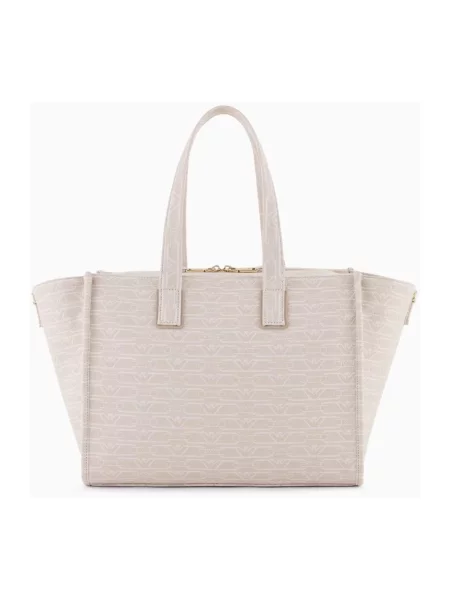 Shopperka Emporio Armani beżowa