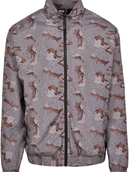 Tek usnjena jakna Urban Classics siva