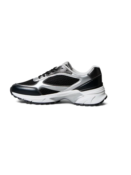Sneakerși Calvin Klein Jeans plasă negru