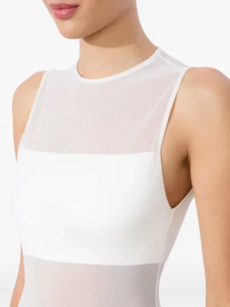 Body Alice + Olivia plasă alb