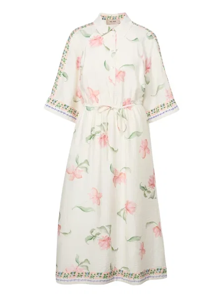 MOS MOSH Rochie MMBunno Big Orchid ecru verde pin / roz albastru