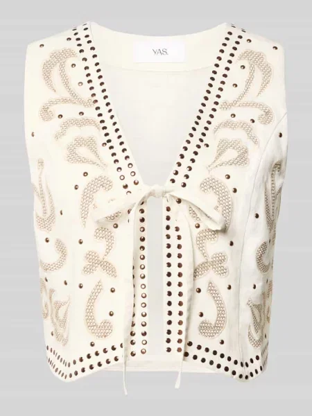 Kamizelka o kroju regular fit z czystej model Velas' Y.a.s