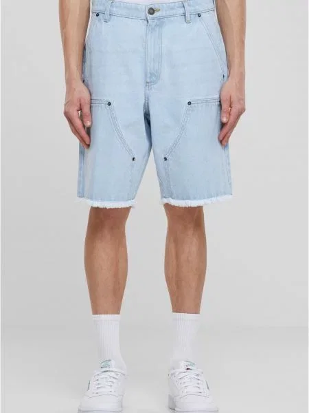 Kratke jeans hlače Uc Men modra