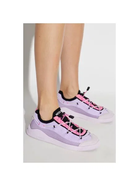 Sneakersy Moon Boot skórzane fioletowe