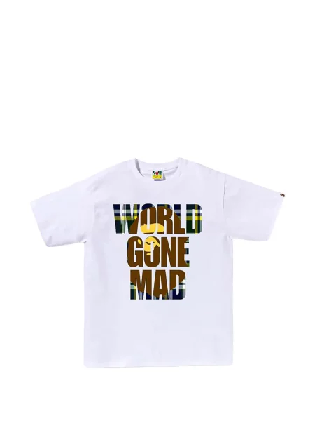 Tricou A Bathing Ape® cu decolteu rotund alb