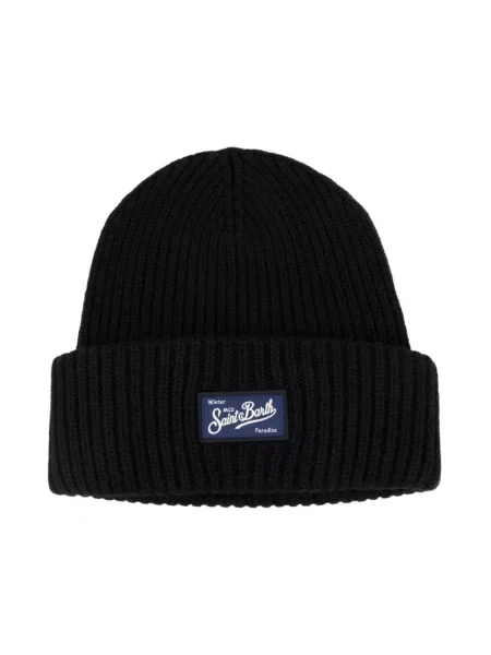 Saint Barth Akcesoria Mężczyzna ONE SIZE Wełna Berry Beanie czarny