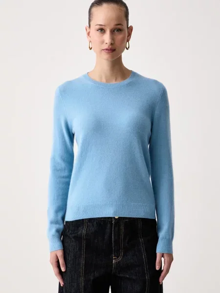 United Colors of Benetton pulover pentru femei din lână albastru