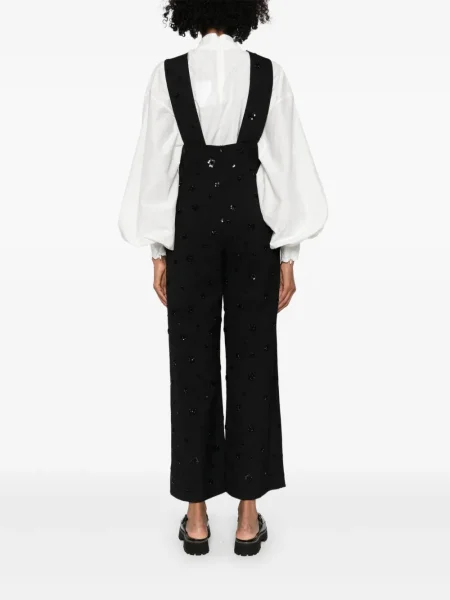 Pantaloni Maje cu paiete negru