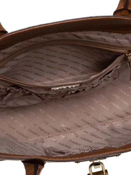 Geanta de piele Dkny din piele maro