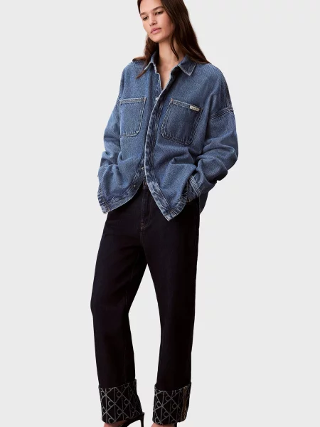 Укорочені джинси Calvin Klein Jeans сині