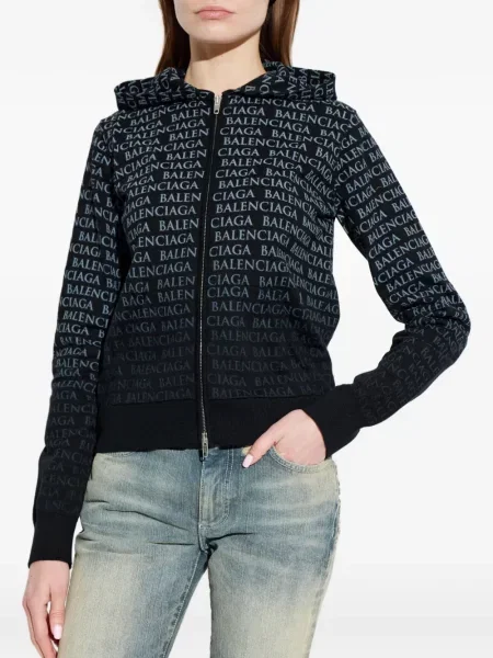 Hoodie Balenciaga με σχέδιο μαύρο