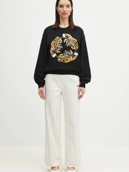 Шерстяной свитер Kenzo черный
