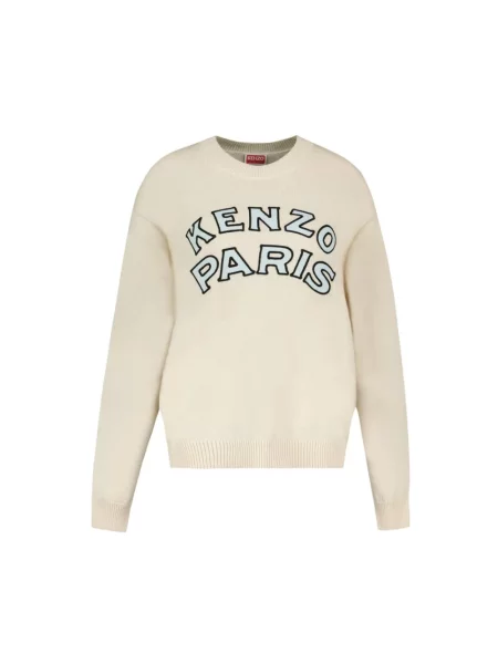 Sweter Kenzo z kapturem beżowy