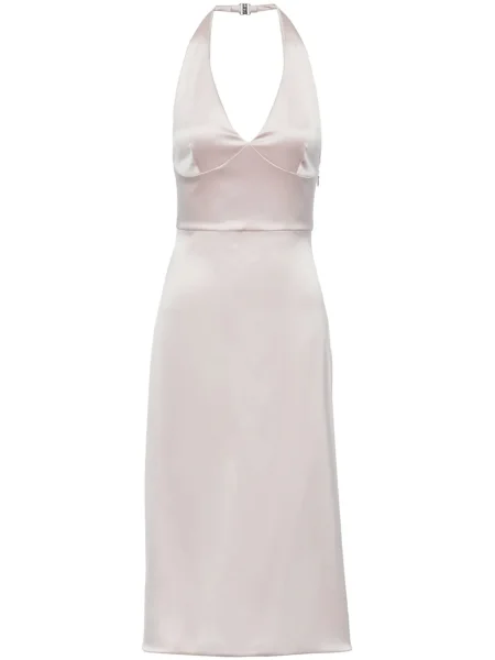 Rochie midi Prada cu gât halter