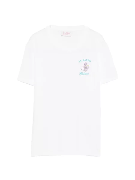 Tricou Mc2 Saint Barth cu paiete alb
