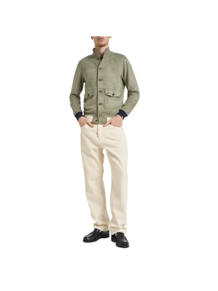 Kurtka Bob zamszowa zielona