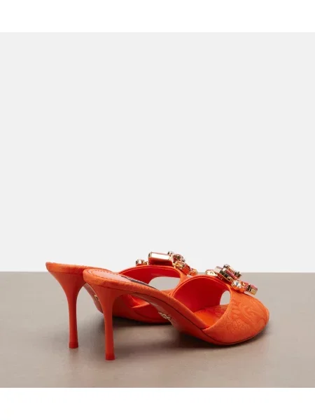 Papuci tip mules Dolce&gabbana portocaliu