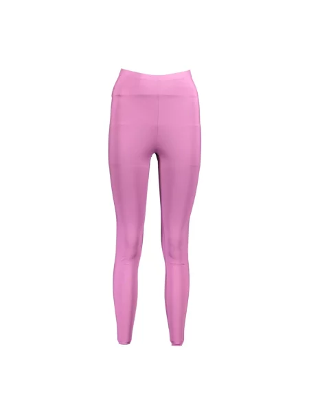 Legginsy Calvin Klein z nadrukiem fioletowe