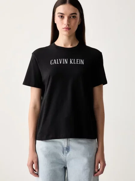 Calvin Klein Jeans majica za žene od pamuka crna