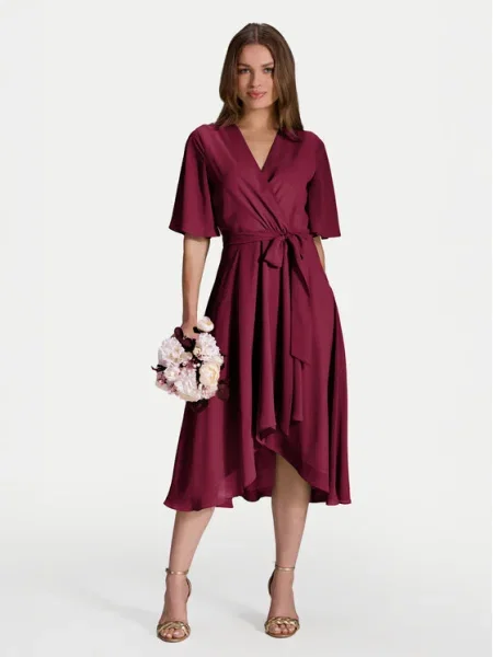 Swing Коктейлна рокля бордо