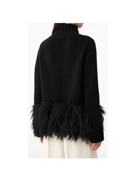 Sweter z golfem Fabiana Filippi do golfa czarny