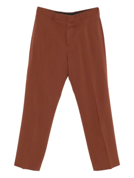 Pantaloni Paul Smith de lână maro