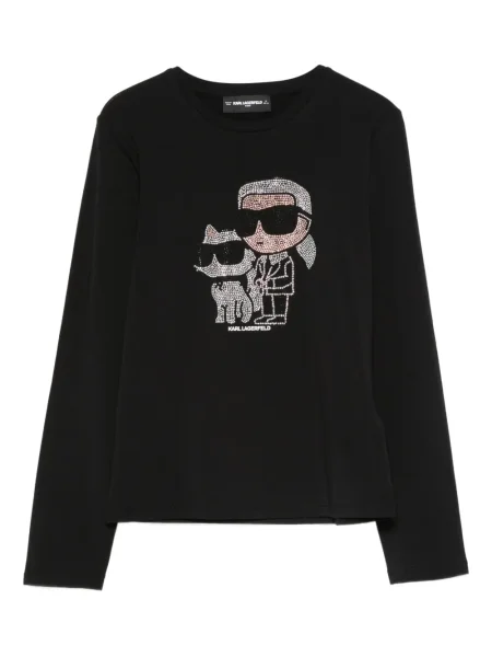 Koszulka dziecięca Karl Lagerfeld czarna