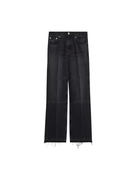 Jeansy straight leg Helmut Lang czarne