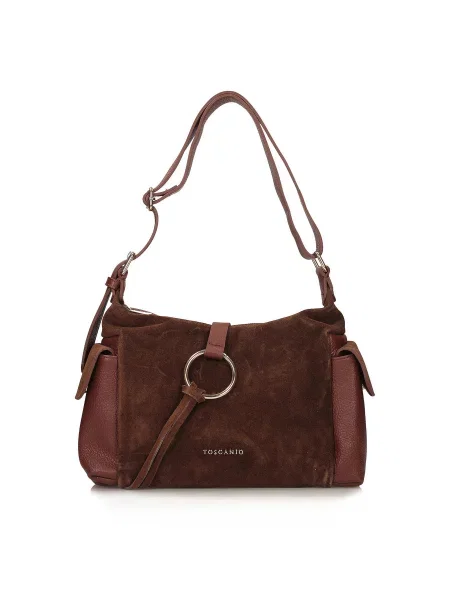 Замшевая сумка Toscanio коричневая