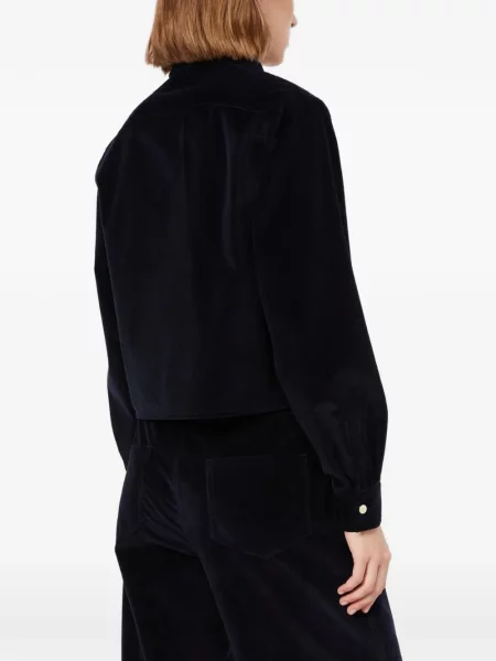 Geacă Max Mara de catifea cord albastru