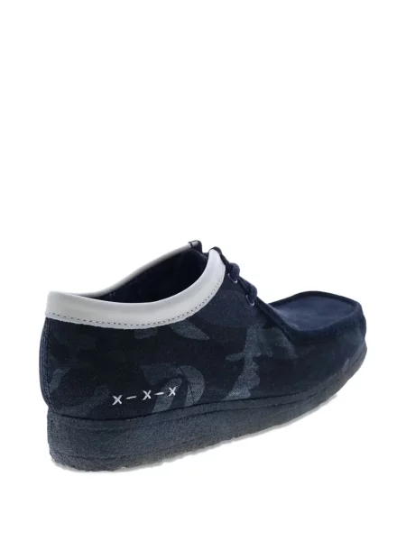 Боти Clarks Originals с връзки с дантела синьо