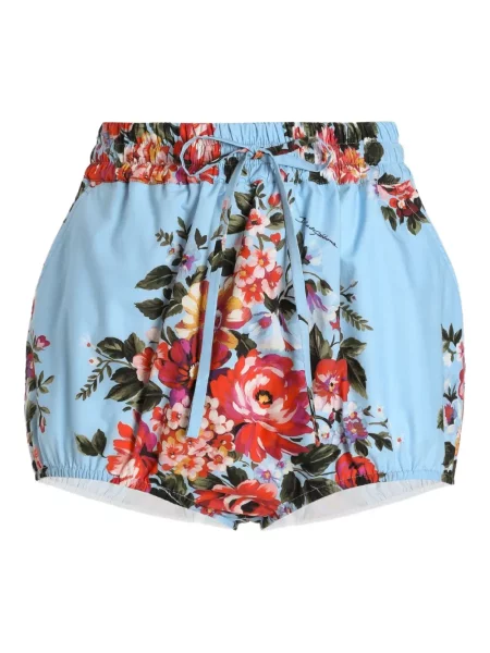 Pantaloni scurți Dolce & Gabbana cu model floral albastru