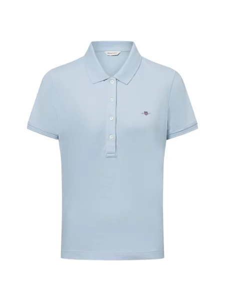 Gant koszulka polo SLIM SHEILD CAP SLEEVE Kobiety S niebieski