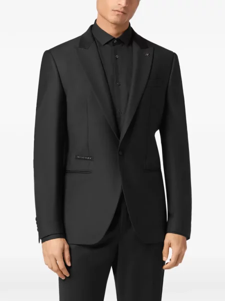 Sacou Philipp Plein cu imagine negru