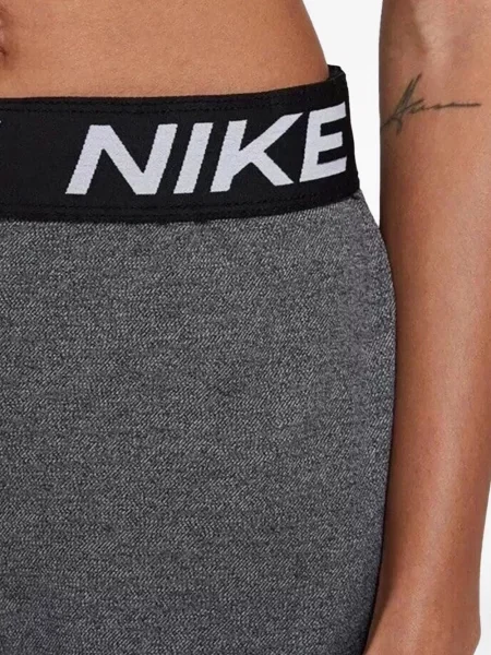 Pantaloni scurți Nike alergare cu talie înaltă în carouri albastru