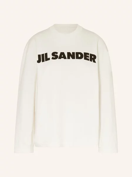 Jil Sander Tričko S Dlouhým Rukávem bílá