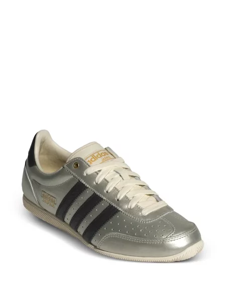 Sneakerși Adidas Gazelle din piele cu dungi argintiu