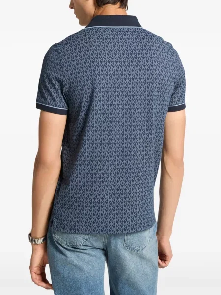 Tricou polo Michael Kors cu imagine albastru