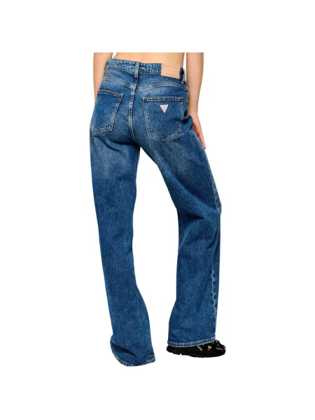Blugi cu picior larg Guess albastru