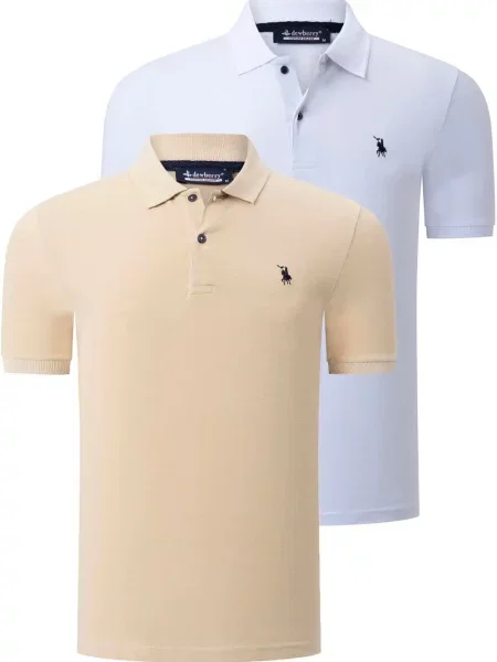 Tricou polo Dewberry alb